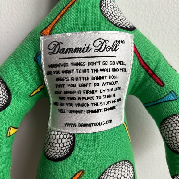 Golf Themed Green Dammit Doll - Picture 4 of 5
